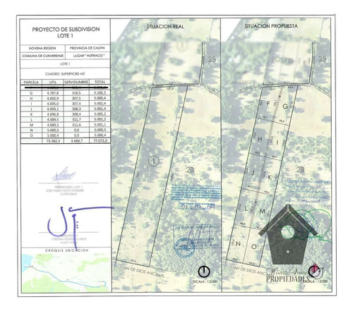 Parcela En Sector Huitrago, Curarrehue, 5000m2