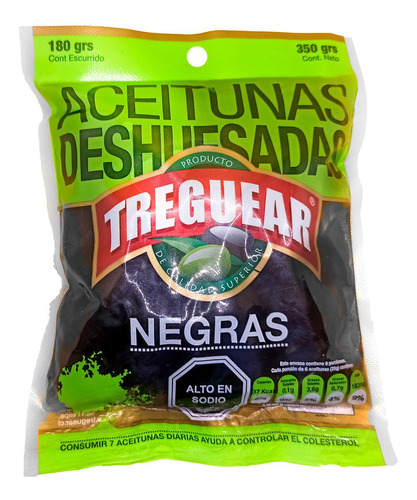 Aceitunas Deshuesada Negra 350 Gr