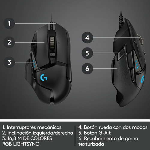 Logitech G Series G502 Hero Negro