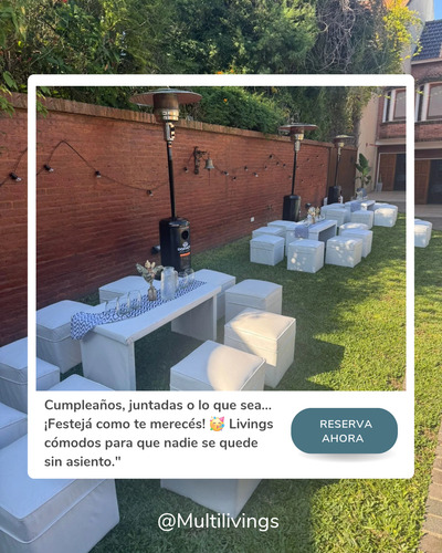 Alquiler De Livings Puffs Mesas Para Eventos Zona Sur Bs As