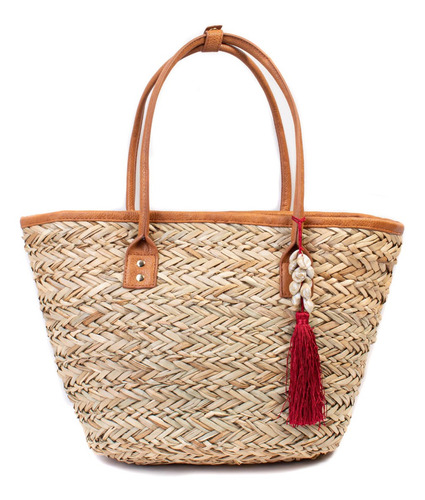 Cartera Shopper Con Borla Isadora