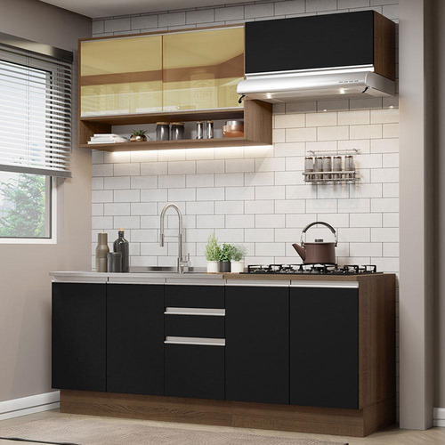 Cocina Integral Completa Modular Madesa Glamy 200cm Mn 03