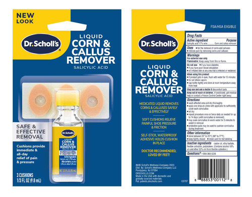 Eliminador Líquido De Maíz Y Callos Dr. Scholl's, 10 Ml, Con