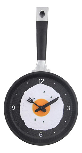 3d Sartén Huevo Frito Reloj De Pared Diseño Moderno D...