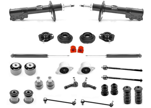 Kit Amortiguadores Bases Bieletas Buje Rotula Ecosport 13-21