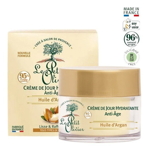 Crema Facial Hidratante Diurna Anti Age Argán Le Petit 50 Ml