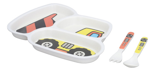 Juego De Platos Divididos Para Niños, Vajilla Infantil Con E