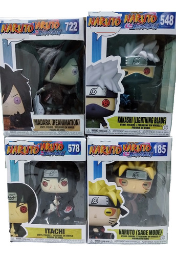 Combo Pack 4 Naruto Personajes Kakashi Madara