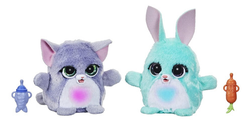 Furreal Frr Fuzzalots Gato Y Conejo 2 Pack Interactivos
