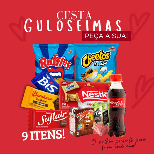 Cesta De Chocolates Guloseimas Premium