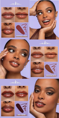 Lápiz labial líquido Willy Wonka Sheglam Color Brownie Bite