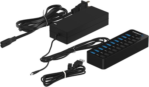 Imagen 7 de 7 de Hub Usb - Sabrent - 10 Port Usb 3.0 Switch On/off Fuente 5a