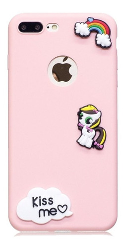 Protector Funda  iPhone 6 6s Unicornio 3d Silicona