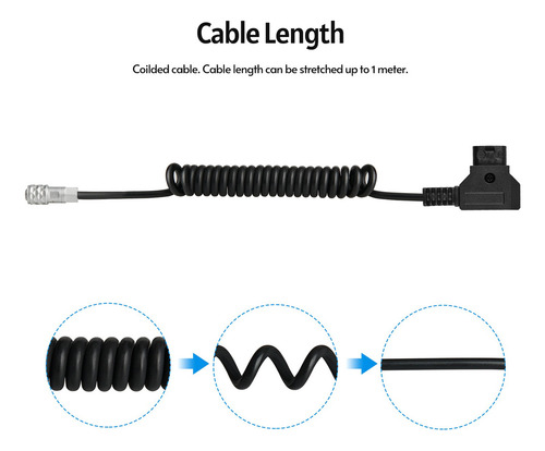 Andycine Enrolado D-tap Para Bmpcc 4k/6k Weipu Cabo De Alime