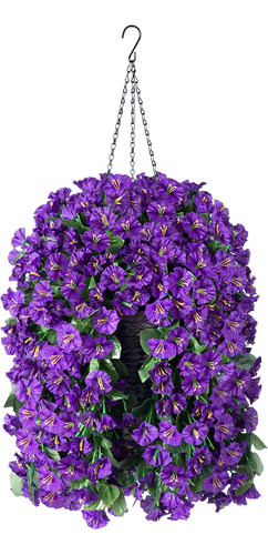 Plantas De Flores Artificiales Colgantes En Canastas Para E