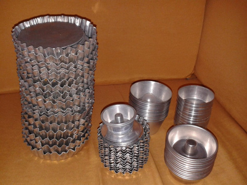 Formas  De Aluminio P Fazer Tortinhas Salgadas Doces, Pudins