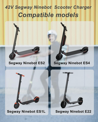 Cargador De De 42v 1.7a Scooter Segway Ninebot Es2/es...