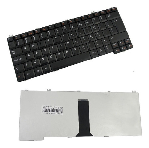 Teclado Lenovo C100 C200 G450 G530 N100 N200 N220 Abnt2 Br Ç Cor Preta