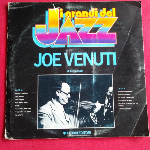Joe Venuti I Grandi Del Jazz Lp No Cd Ed Italiana De Calidad