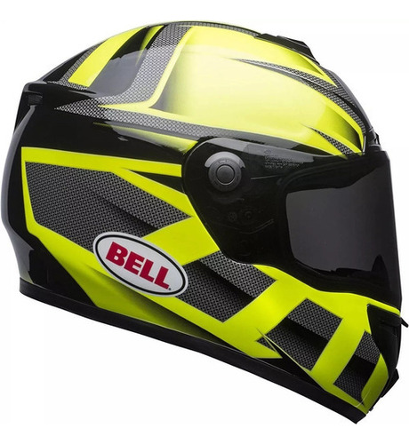 Casco Bell Srt, color verde flúor y negro, talla XL/GG (61/62)