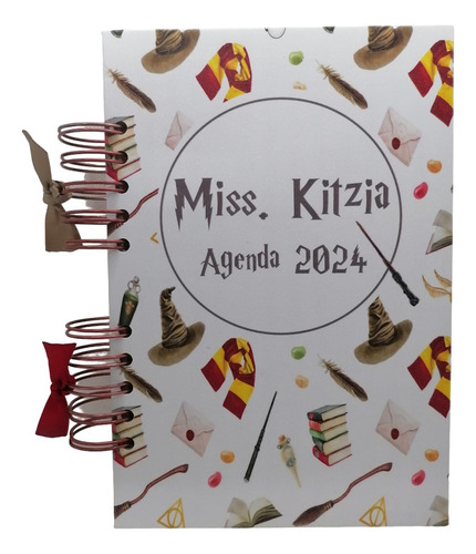 Agenda Anual Personalizada Harry Potter Semanal Media Carta
