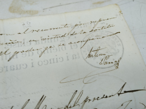 Documentos Antiguo 1845 Y 6 (Usado)