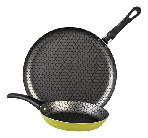 Set De Sartén Y Comaleta 2 Piezas Alumino Verde Limón