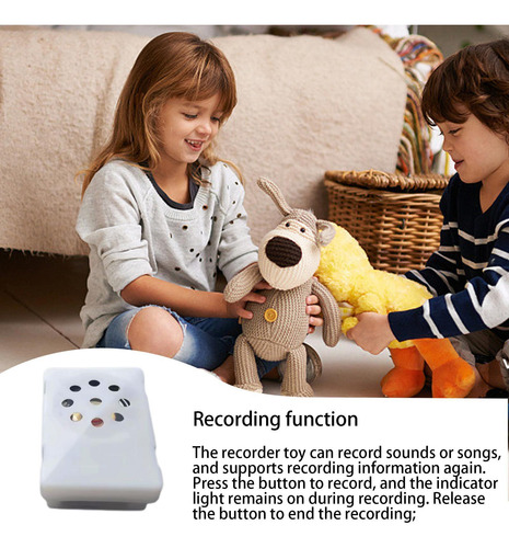 Caja De Voz Para Peluche Dispositivo De Grabación De Voz Cua