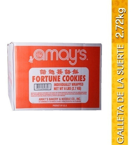 Caja De Galleta De La Suerte 2.72kg (320 Piezas Aprox.)