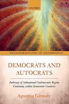Libro Democrats And Autocrats - Agustina Giraudy