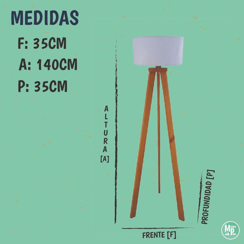 Lampara Tripode Nordico Escandinavo Somos Fabrica - Full