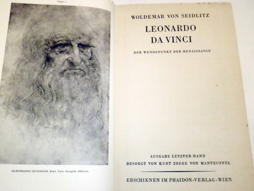 Da Vinci Biografia Ilustrada En Aleman Espectacular Rarisima