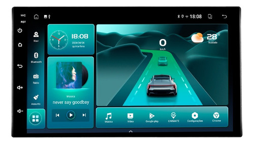 Multimidia Universal 9p Android 13 2gb 64gb Carplay Qled