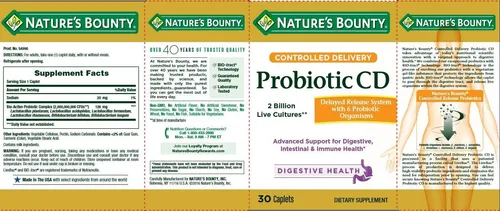 Complementa El Cd Probiótico De Entrega Controlada De Nature