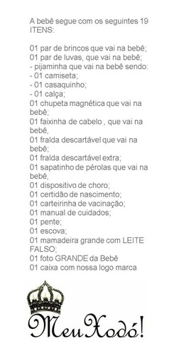 Bebe Real Reborn Boneca-em Estoque Pronta Entrega - 16 Itens