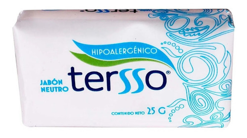 Jabón En Barra Tersso Hipoalergénico Neutro 25g