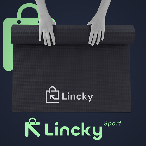Tapete de yoga Lincky Yoga Mat de 3 mm color negro