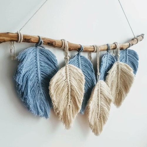 Imagen 3 de 6 de Tapiz 7 Hojas De Macrame