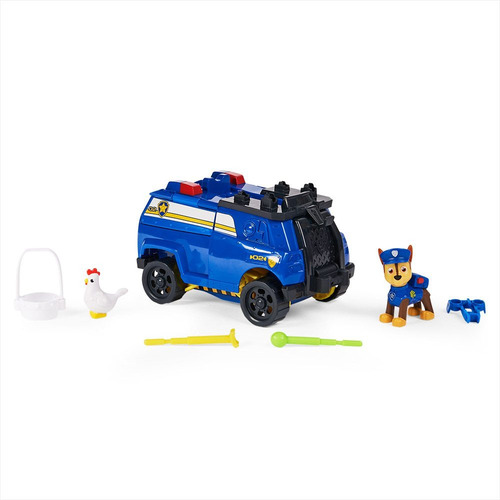 Paw Patrol Rise And Rescue Whell Vehiculo Elevador + Figura Chase Camion Policia