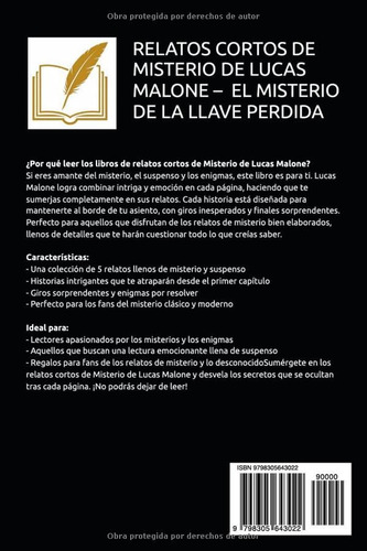 Relatos Cortos De Misterio De Lucas Malone El Misterio De L