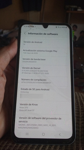 Celular Samsung Galaxy A15 Light 4 G Ram Andoid 14 Blanco