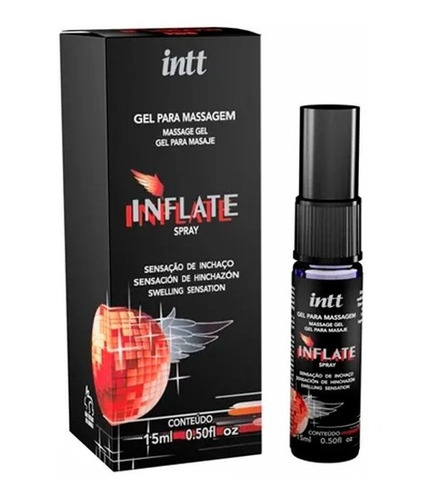 Gel Inflate Corporal Para Massagem Excitante 15ml - Intt