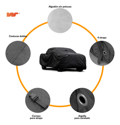 Cobertor Funda Para Auto Impermeable Wagen, Calce Perfecto
