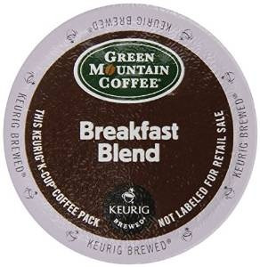 Green Mountain Coffee Breakfast Blend, Keurig K-cups, 72 Cou