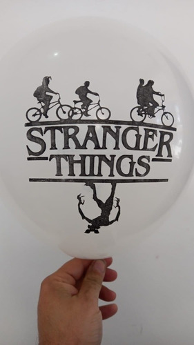 20 Globos Impresos Stranger Things , Diseño Logo, Apto Helio