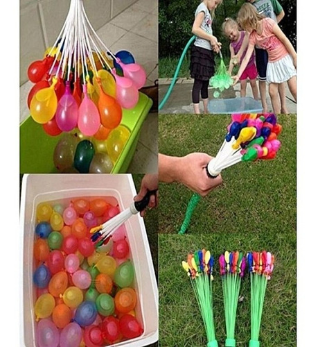 Imagem 4 de 5 de Balão De Água Guerra De Bexigas Kit C/2 Un 74 Water Balloons