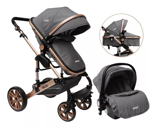 Silla Carro Bebe Focus Priori Gris