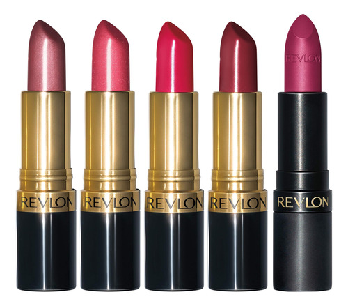 Set De 5 Piezas De Pintalabios Revlon Super Lustrous