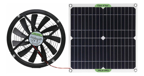 Ventilador De Escape Con Panel De Energía Solar, Mini