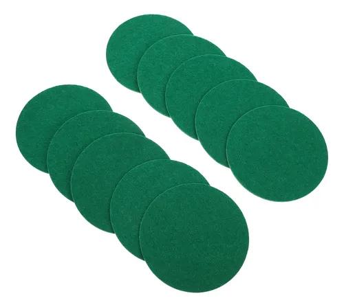 BESTonZON Pack De 10 Almohadillas De Repuesto Para Empujadores De Air Hockey – Fieltro De Poliéster, Fáciles De Instalar Y Deslizar, Mejoran El Juego En Mesa